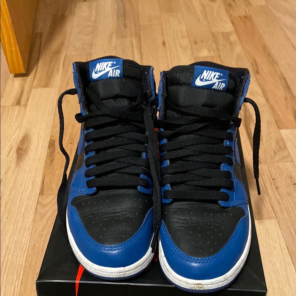 Nike Air High-Top Sneakers - Black and Blue